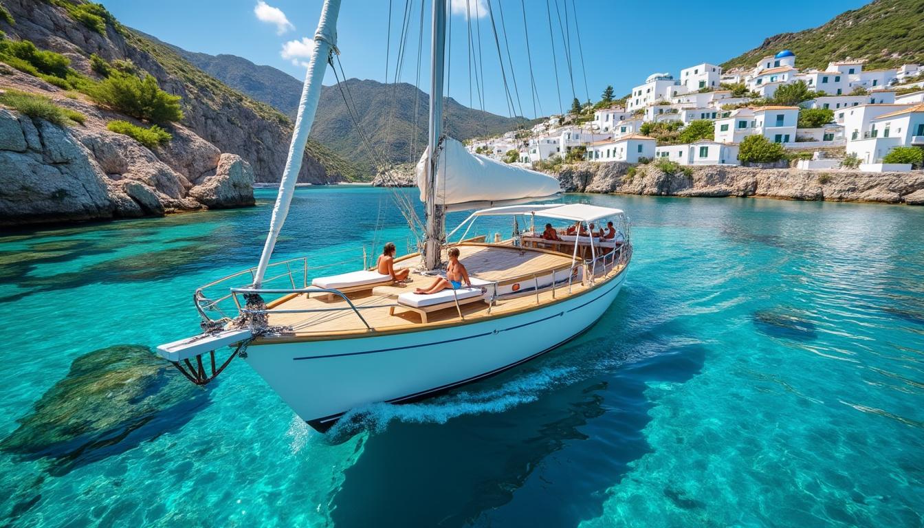 explorez les magnifiques îles grecques en croisière à bord d'un petit bateau pour une expérience intime et authentique au cœur de la méditerranée.