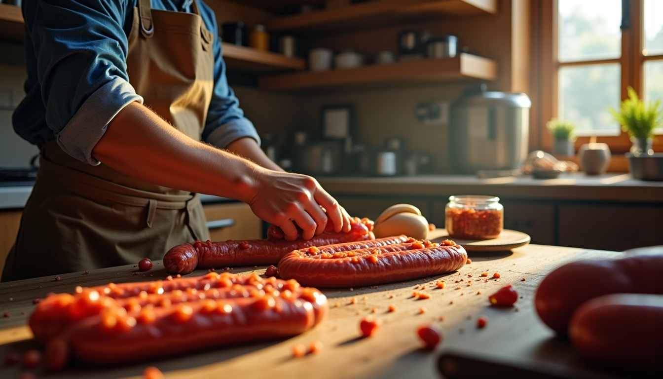 Techniques simples pour farcir efficacement avec des boyaux à saucisses