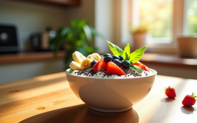 Recette du smoothie bowl équilibré et rapide pour le petit-déjeuner