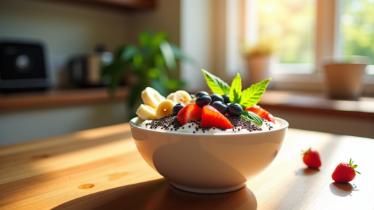 Recette du smoothie bowl équilibré et rapide pour le petit-déjeuner