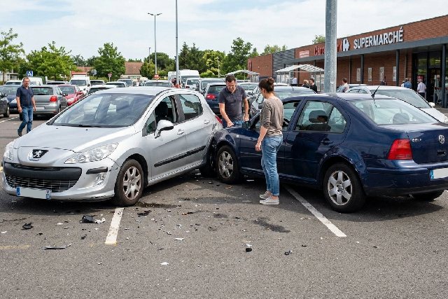 accident sur parking