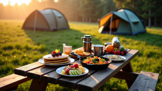 5 idées de petits-déjeuners adaptés au camping