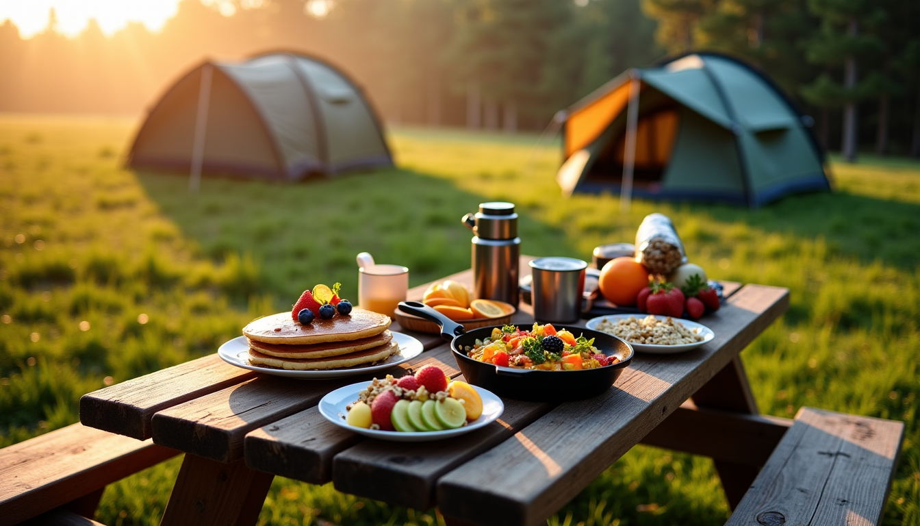 5 idées de petits-déjeuners adaptés au camping